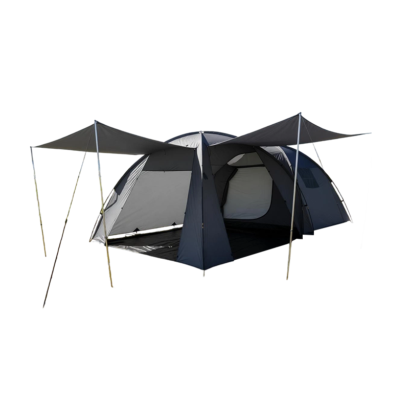 Cort de camping dublu stratificat, rezistent la apă, pentru 5-6 persoane