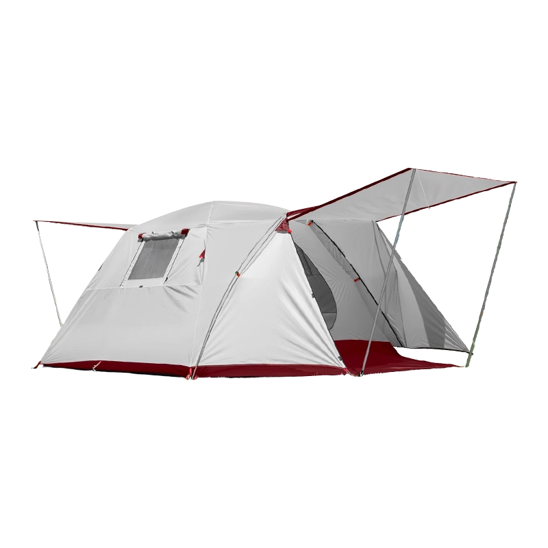 Cort de camping pentru 4 persoane cu o cameră și o zonă de zi