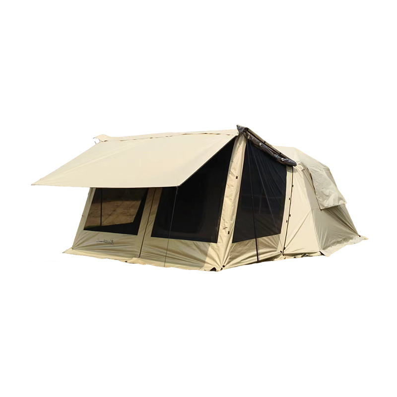 Cort de camping în stil Ridge pentru 6–13 persoane cu stâlpi automati